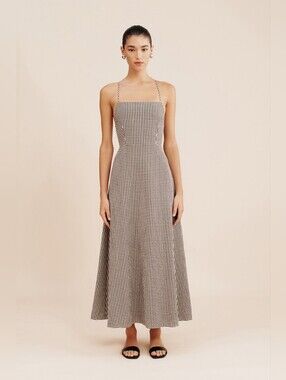 posse brown linen dress Posse Women's Emma Button-Down Mini Dress